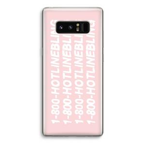 CaseCompany Hotline bling pink: Samsung Galaxy Note 8 Transparant Hoesje