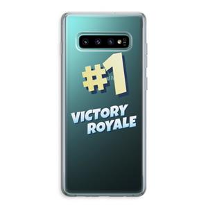 CaseCompany Victory Royale: Samsung Galaxy S10 Plus Transparant Hoesje