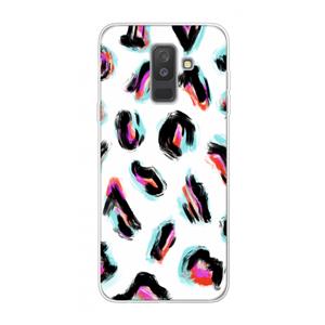 CaseCompany Cheetah color: Samsung Galaxy A6 Plus (2018) Transparant Hoesje