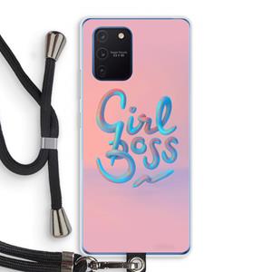 CaseCompany Girl boss: Samsung Galaxy Note 10 Lite Transparant Hoesje met koord