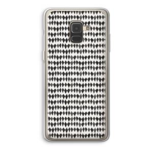 CaseCompany Crazy shapes: Samsung Galaxy A8 (2018) Transparant Hoesje