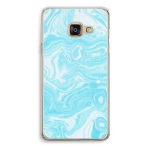 CaseCompany Waterverf blauw: Samsung A3 (2017) Transparant Hoesje
