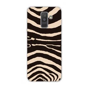 CaseCompany Arizona Zebra: Samsung Galaxy A6 Plus (2018) Transparant Hoesje