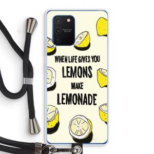 CaseCompany Lemonade: Samsung Galaxy Note 10 Lite Transparant Hoesje met koord