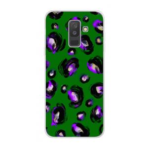 CaseCompany Green Cheetah: Samsung Galaxy A6 Plus (2018) Transparant Hoesje