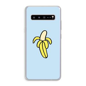 CaseCompany Banana: Samsung Galaxy S10 5G Transparant Hoesje