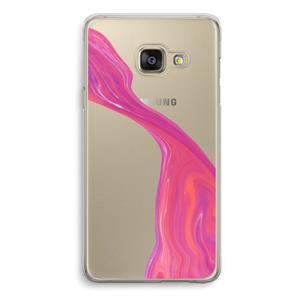 CaseCompany Paarse stroom: Samsung A3 (2017) Transparant Hoesje