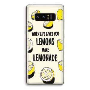 CaseCompany Lemonade: Samsung Galaxy Note 8 Transparant Hoesje