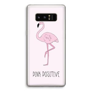 CaseCompany Pink positive: Samsung Galaxy Note 8 Transparant Hoesje