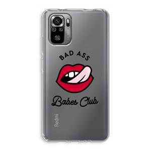 CaseCompany Badass Babes Club: Xiaomi Redmi Note 10S Transparant Hoesje