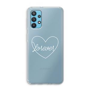 CaseCompany Forever heart pastel: Samsung Galaxy A32 4G Transparant Hoesje