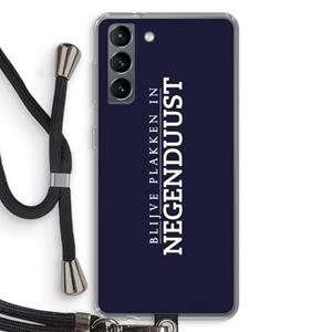 CaseCompany Blijve plakken in Negenduust: Samsung Galaxy S21 Transparant Hoesje met koord
