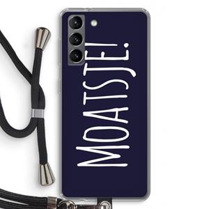 CaseCompany Moatsje!: Samsung Galaxy S21 Transparant Hoesje met koord