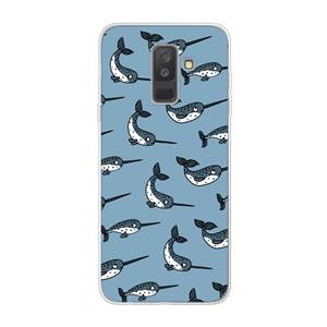 CaseCompany Narwhal: Samsung Galaxy A6 Plus (2018) Transparant Hoesje