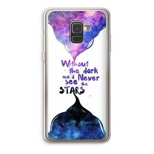 CaseCompany Stars quote: Samsung Galaxy A8 (2018) Transparant Hoesje