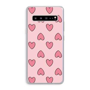 CaseCompany Ondersteboven verliefd: Samsung Galaxy S10 5G Transparant Hoesje