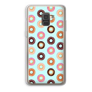 CaseCompany Donuts: Samsung Galaxy A8 (2018) Transparant Hoesje