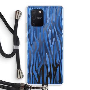 CaseCompany Blauwe nerven: Samsung Galaxy Note 10 Lite Transparant Hoesje met koord