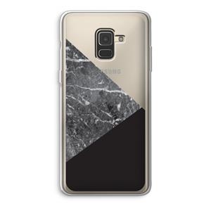 CaseCompany Combinatie marmer: Samsung Galaxy A8 (2018) Transparant Hoesje