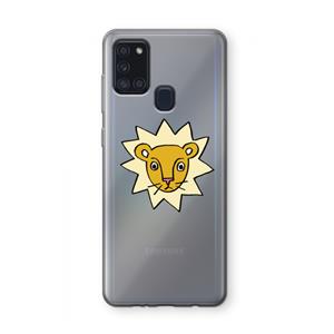 CaseCompany Kleine leeuw: Samsung Galaxy A21s Transparant Hoesje