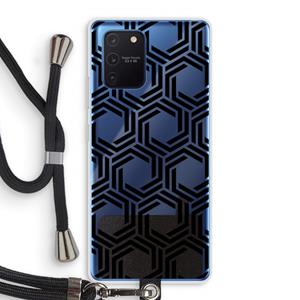 CaseCompany Geometrisch patroon: Samsung Galaxy Note 10 Lite Transparant Hoesje met koord