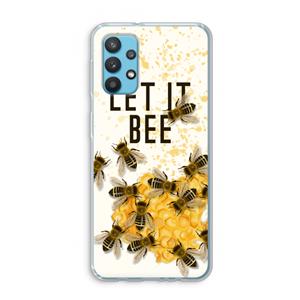 CaseCompany Let it bee: Samsung Galaxy A32 4G Transparant Hoesje