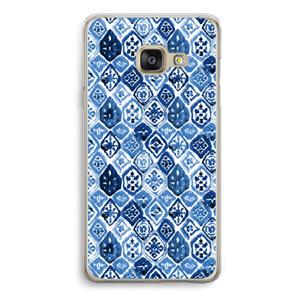 CaseCompany Blauw motief: Samsung A3 (2017) Transparant Hoesje