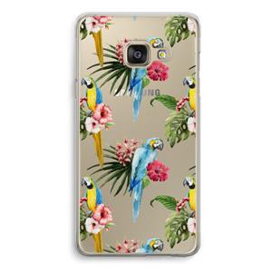 CaseCompany Kleurrijke papegaaien: Samsung A3 (2017) Transparant Hoesje