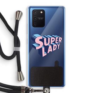 CaseCompany Superlady: Samsung Galaxy Note 10 Lite Transparant Hoesje met koord