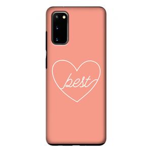 CaseCompany Best heart: Samsung Galaxy S20 Tough Case