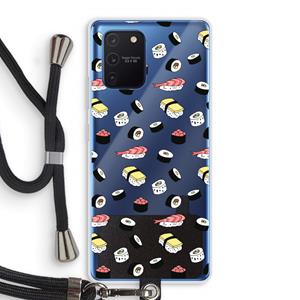 CaseCompany Sushi time: Samsung Galaxy Note 10 Lite Transparant Hoesje met koord
