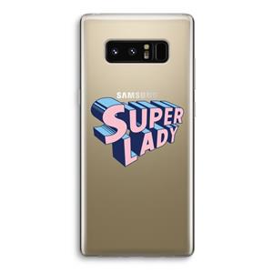 CaseCompany Superlady: Samsung Galaxy Note 8 Transparant Hoesje