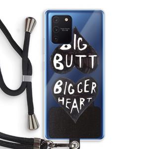 CaseCompany Big butt bigger heart: Samsung Galaxy Note 10 Lite Transparant Hoesje met koord