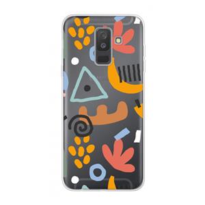 CaseCompany Abstract: Samsung Galaxy A6 Plus (2018) Transparant Hoesje