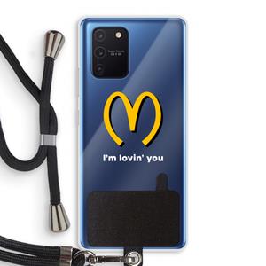 CaseCompany I'm lovin' you: Samsung Galaxy Note 10 Lite Transparant Hoesje met koord