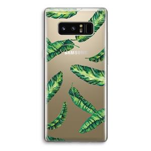 CaseCompany Lange bladeren: Samsung Galaxy Note 8 Transparant Hoesje