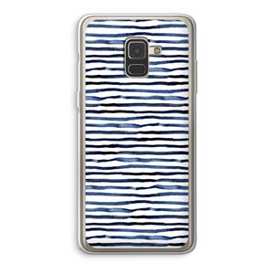 CaseCompany Verrassende lijnen: Samsung Galaxy A8 (2018) Transparant Hoesje