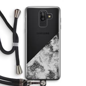 CaseCompany Onweer: Samsung Galaxy J8 (2018) Transparant Hoesje met koord
