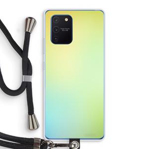 CaseCompany Minty mist pastel: Samsung Galaxy Note 10 Lite Transparant Hoesje met koord