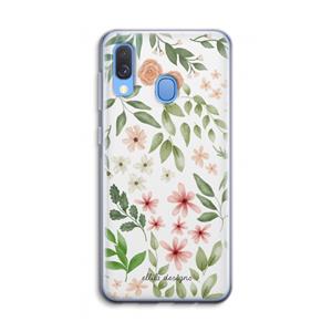 CaseCompany Botanical sweet flower heaven: Samsung Galaxy A40 Transparant Hoesje
