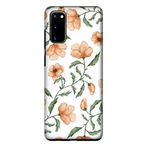 CaseCompany Peachy flowers: Samsung Galaxy S20 Tough Case