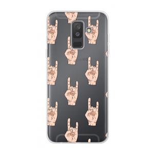 CaseCompany Rock: Samsung Galaxy A6 Plus (2018) Transparant Hoesje