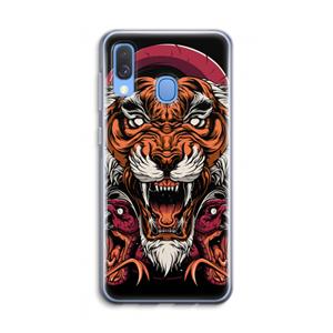 CaseCompany Tiger and Rattlesnakes: Samsung Galaxy A40 Transparant Hoesje