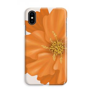 CaseCompany Orange Ellila flower: iPhone X Volledig Geprint Hoesje