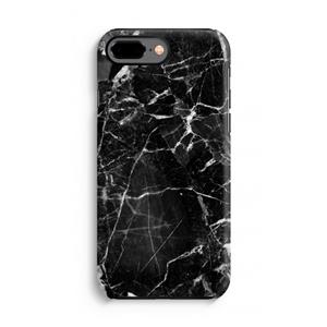CaseCompany Zwart Marmer 2: iPhone 7 Plus Tough Case
