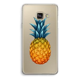 CaseCompany Grote ananas: Samsung A3 (2017) Transparant Hoesje