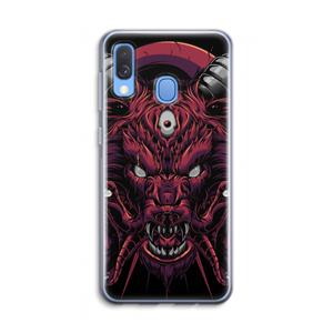 CaseCompany Hell Hound and Serpents: Samsung Galaxy A40 Transparant Hoesje