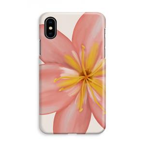 CaseCompany Pink Ellila Flower: iPhone X Volledig Geprint Hoesje