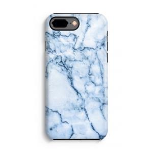 CaseCompany Blauw marmer: iPhone 7 Plus Tough Case