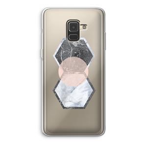 CaseCompany Creatieve toets: Samsung Galaxy A8 (2018) Transparant Hoesje